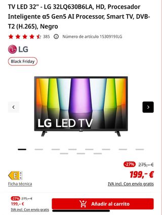 LG Smart TV 32 HD 32LQ63