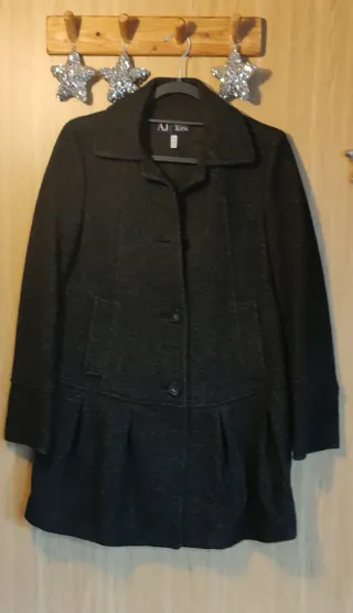 Abrigo Armani Jeans Negro Mujer