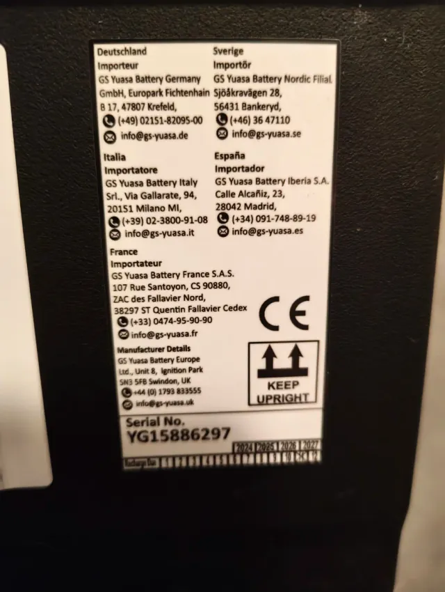 Bateria TechEnergy Evolution 12V 60Ah 550A NOVA