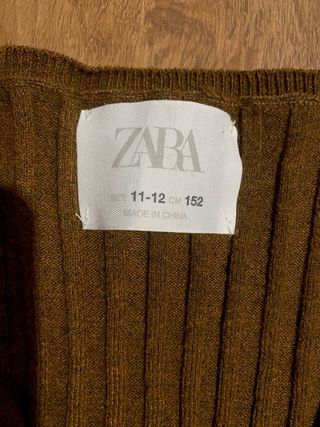 Cárdigan Zara marrón de punto