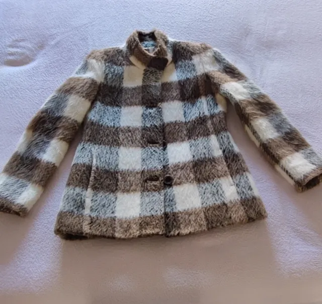 Abrigo cuadros mujer