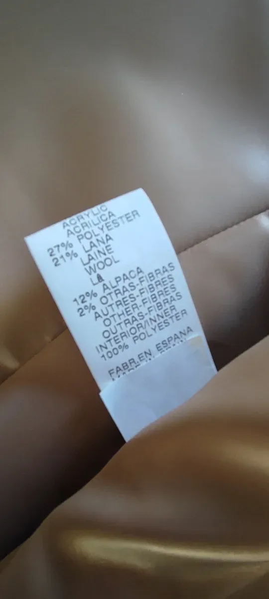 Abrigo cuadros mujer