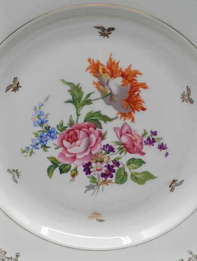 Juego postre o aperitivos porcelana francesa SFP