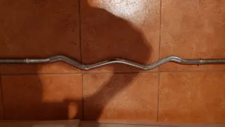 Barra Z Cromada para Gimnasio