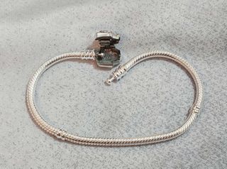 Pulsera plata Rosa