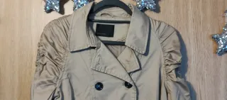 Gabardina beige mujer