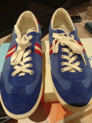 Zapatillas El Ganso Azul y Rojo