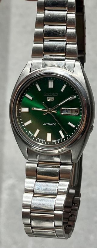 Seiko 5 Automático Verde Vintage