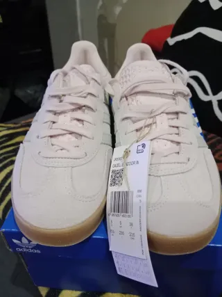 Zapatillas Adidas Gazelle Indoor W beige