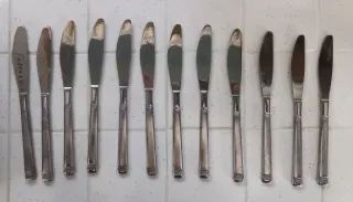 Set 24 coltelli vintage acciaio inox