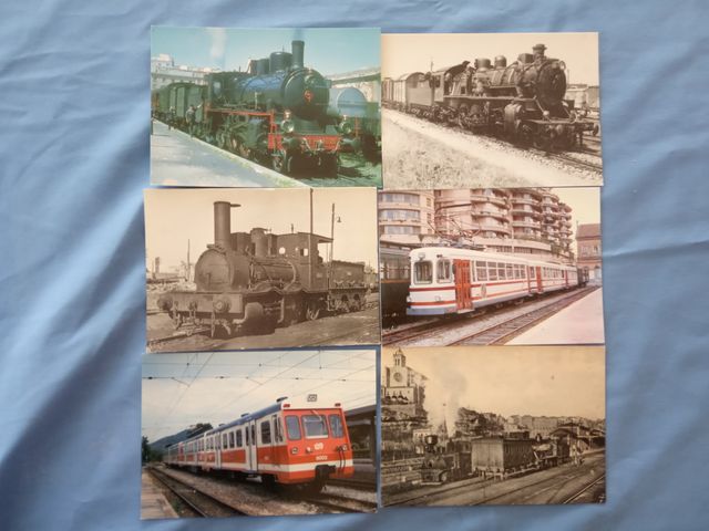 Coleção 24 Postais Amics del Ferrocarril anos 80