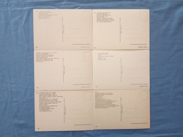 Coleção 24 Postais Amics del Ferrocarril anos 80