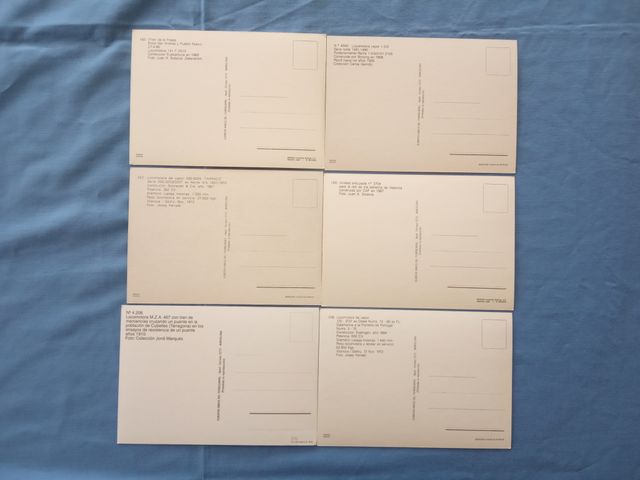 Coleção 24 Postais Amics del Ferrocarril anos 80