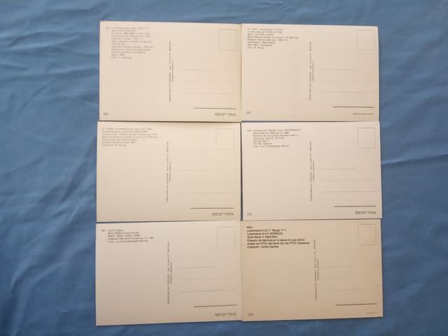 Coleção 24 Postais Amics del Ferrocarril anos 80