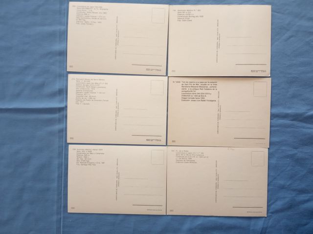 Coleção 24 Postais Amics del Ferrocarril anos 80