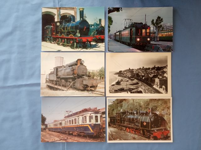 Coleção 24 Postais Amics del Ferrocarril anos 80