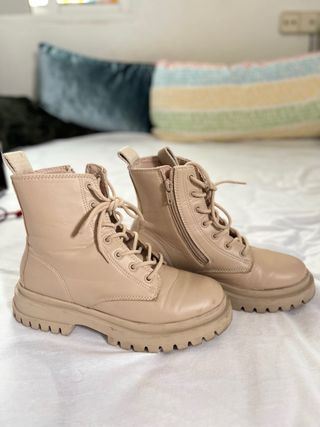 Botines Zara Beige Talla 36