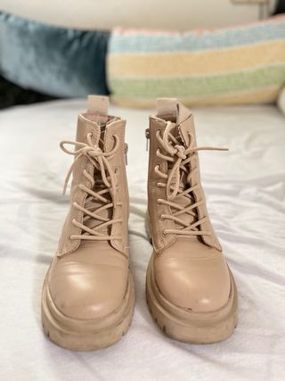 Botines Zara Beige Talla 36