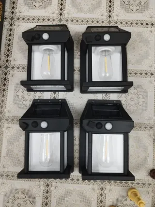 4 Lampade Solari da Esterno balcone giardino
