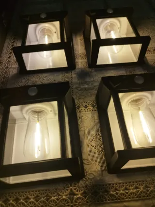 4 Lampade Solari da Esterno balcone giardino
