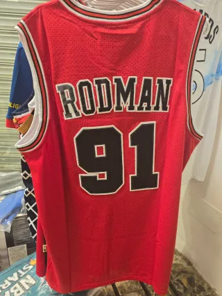 Camiseta Rodman 91 Bulls L