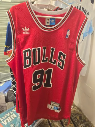 Camiseta Rodman 91 Bulls L