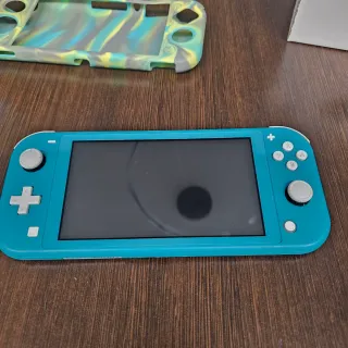 Nintendo Switch Lite Blu + Custodia + Scatola