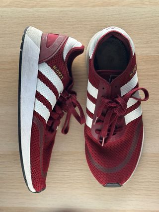 Deportivas Adidas N-5923 Rojas y Blancas