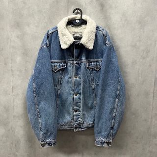 Giacca Denim Mustang Sherpa Y2K Vintage XXL