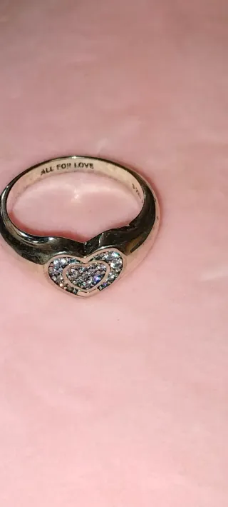 Anillo Corazón Plata Ley 925 Circonitas
