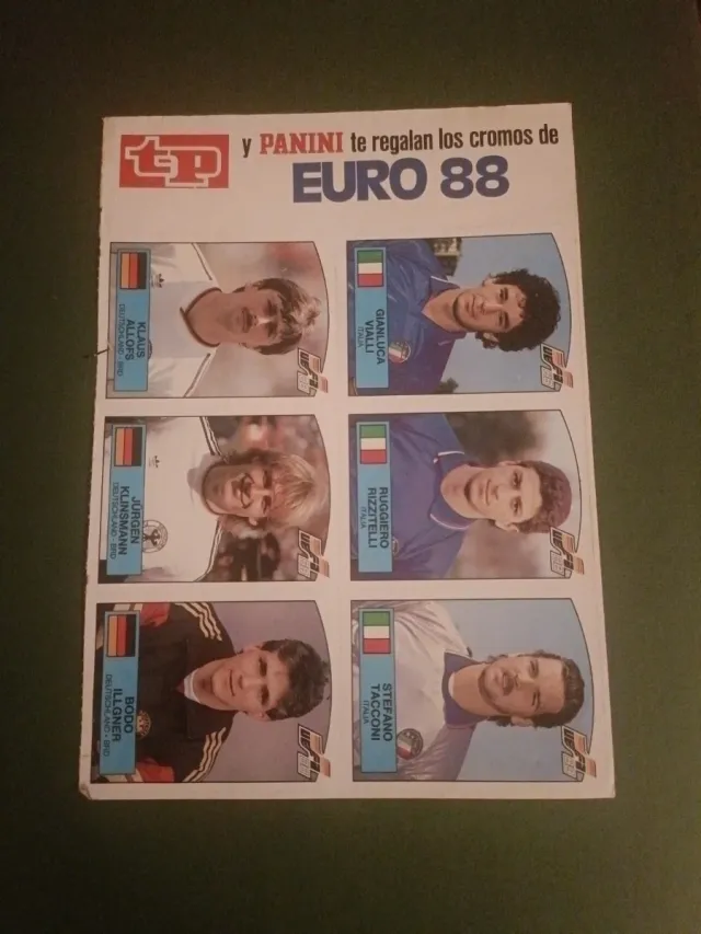 Cromos Panini EURO 88 TP