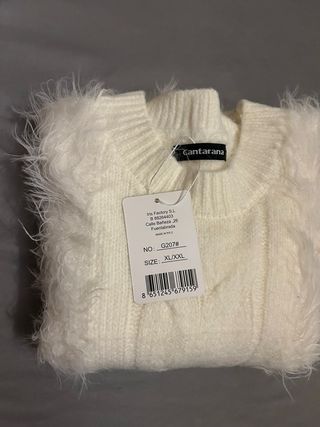 Jersey pelo calentito beige sin estrenar XL/XXL.