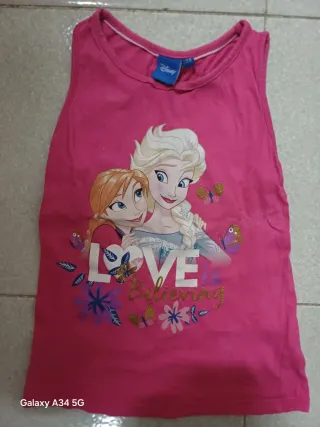 Canotta bambina Disney Frozen 7 anni