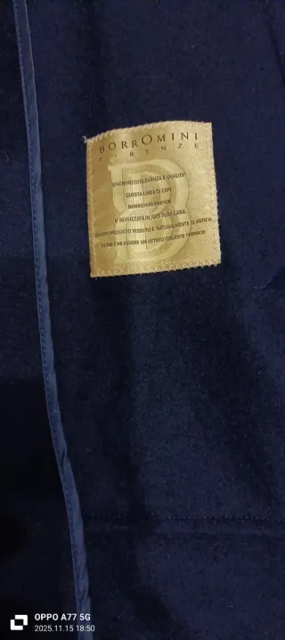 Cappotto Borromini uomo blu