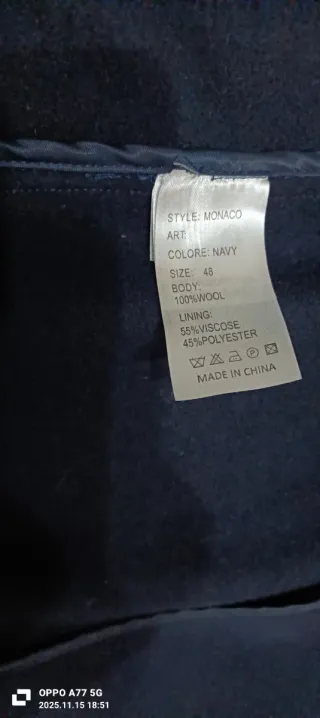 Cappotto Borromini uomo blu