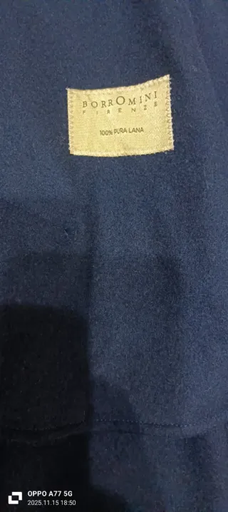 Cappotto Borromini uomo blu