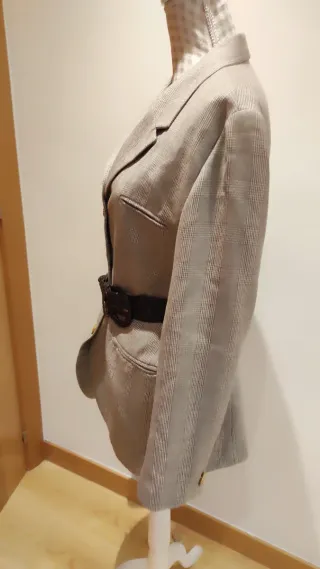 Americana cuadros Príncipe de Gales ligera