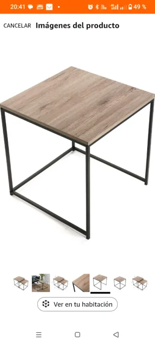 Tavoli ausiliari impilabili in legno e metallo