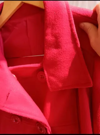Abrigo mujer talla L rojo