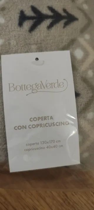 Set coperta e copri cuscino in pile