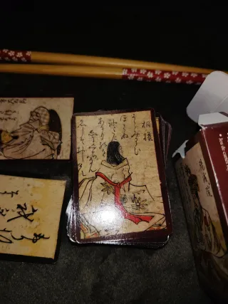 Cartas Japón 1750 + Palillos