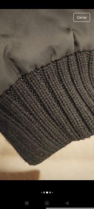 Cazadora bomber corta Zara negra