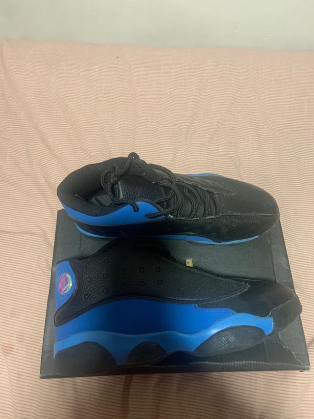 Jordan 13 Negro y Azul