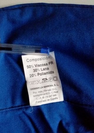 Mono de Trabajo Talla 56 Azul/Naranja