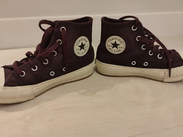 Sneakers Converse bordeaux per bambina taglia 35