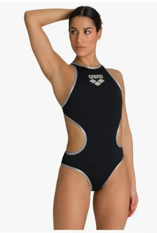 Bañador Arena Mujer Talla 38 Negro Gris