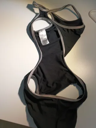 Bañador Arena Mujer Talla 38 Negro Gris