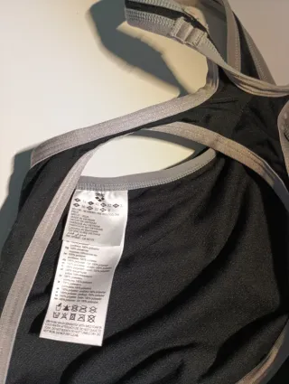 Bañador Arena Mujer Talla 38 Negro Gris