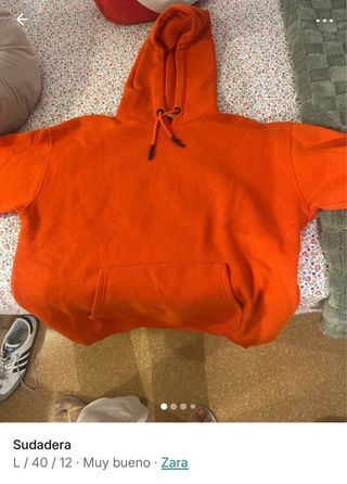 Sudadera Zara Naranja Talla L