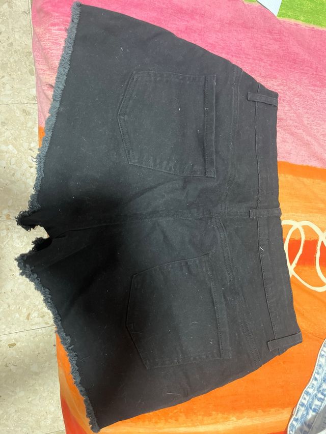 Pantalones cortos vaqueros negros